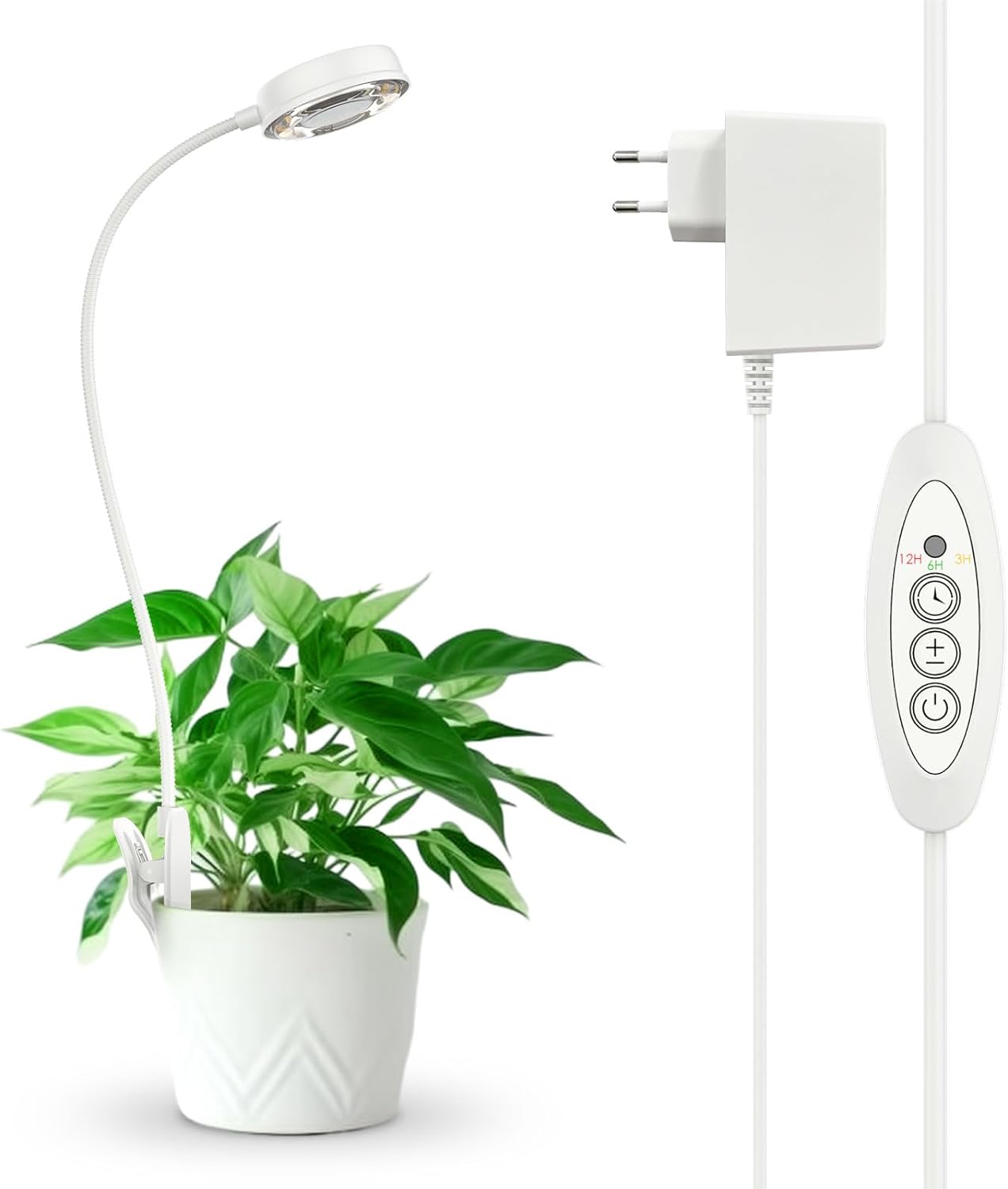 SANSI® LED Pflanzenlampe mit Zeitschaltuhr und Pot-Clip