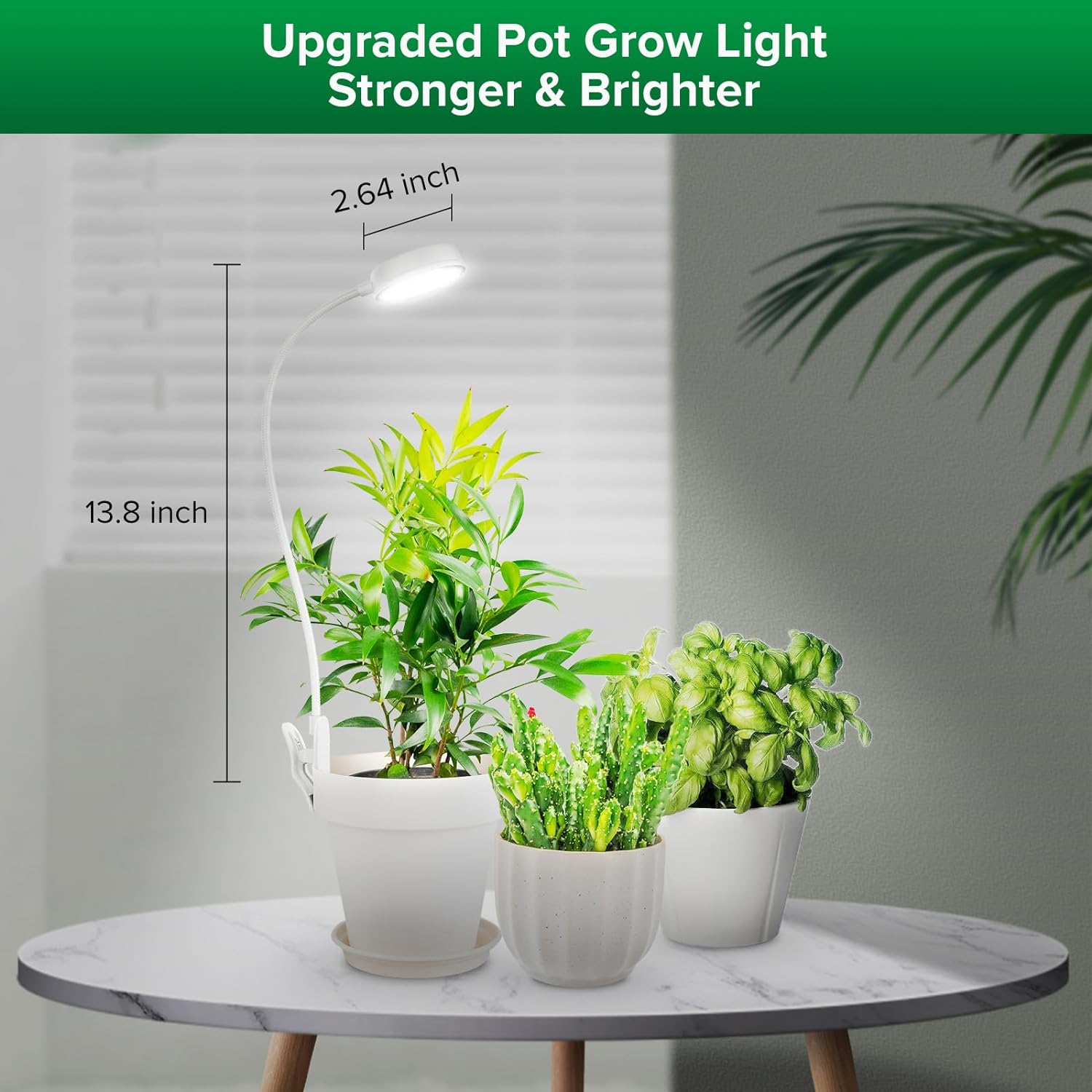 Petit Pot & SANSI® LED Pflanzenlampe mit Zeitschaltuhr und Pot-Clip